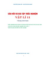 câu hỏi và bài tập trắc nghiệm vật lý lớp 11