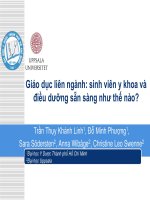 Giáo dục liên ngành   sinh viên y khoa và điều dưỡng sẵn sàng như thế nào 