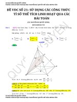 ĐỀ VDC số 21 dự đoán các câu tỉ số điểm 10  sử DỤNG LINH HOẠT các bổ đề HÌNH NÂNG CAO QUA các bài TOÁN