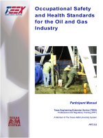 Occupational safety and health standards for the oil and gas industry( f1)