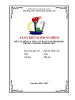 SKKN  dạy các kiến thức có yếu tố hình học trong chương trình toán 5 