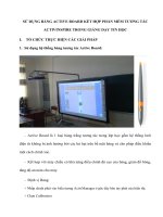 KINH NGHIỆM sử DỤNG BẢNG ACTIVE BOARD kết hợp PHẦN mềm TƯƠNG tác ACTIVINSPIRE TRONG GIẢNG dạy TIN học 