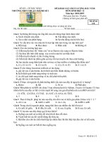 Đề khảo sát chất lượng đầu năm 2018 – 2019 sinh học 12 trường thuận thành 1 – bắc ninh 