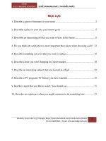 10 đề SPEAKING PART 2 THI NHIỀU NHẤT