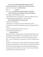 CHUYÊN đề bồi DƯỠNG học SINH GIỎI địa lỹ HƯỚNG dẫn học SINH lựa CHỌN vẽ BIỂU đồ  THÍCH  hợp NHẤT 