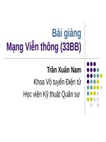 ĐIỆN tử VIỄN THÔNG lecture4 traffic in telephone network khotailieu 