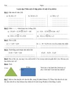 Ôn tập Toán buổi 1 tuần 12