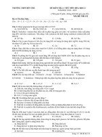 Đề kiểm tra 1 tiết hóa học 12 năm 2018 2019 trường THPT bến tre vĩnh phúc 