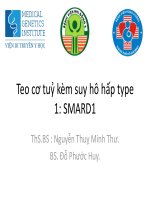Teo cơ tuỷ kèm suy hô hấp type 1 SMARD1
