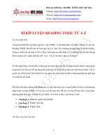 BÍ kíp tự học READING TOEIC từ a z anhngumshoa kho tài liệu học tiếng anh 