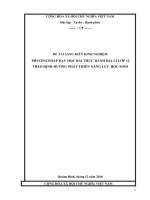 SKKN phương pháp dạy bài thực hành địa lý lớp 12 theo định hướng phát triển năng lực học sinh  