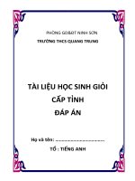 DAP AN  LUYENVONG TINH CHINH THUC 2016 IN 1 CUON kho tài liệu học tiếng anh 