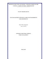 Quản lý nhà nước đối với cơ sở bảo trợ xã hội trên địa bàn thành phố hồ chí minh tt tiếng anh 