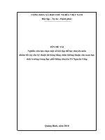 SKKN nghiên cứu lựa chọn một số bài tập thể lực chuyên môn nhằm bổ trợ kỹ thuật đá bóng bằng chân không thuận cho nam học sinh trường THPT võ nguyên giáp 