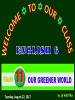 Unit 11 6 our greener world lesson 6 skills 2 kho tài liệu học tiếng anh 
