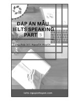 Tong hop dap an mau IELTS speaking part 3 kho tài liệu học tiếng anh 