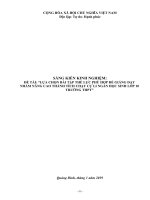 SKKN lựa chọn bài tập thể lực phù hợp để giảng dạy nhằm nâng cao thành tích chạy cự ly ngắn học sinh lớp 10 trường THPT 