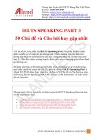 50 topics  question in IELTS speaking part 3 kho tài liệu học tiếng anh 