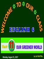 Unit 11 1 our greener world lesson 1 getting started kho tài liệu học tiếng anh 