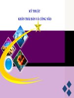 Phương pháp dạy học kĩ thuật khăn trãi bàn và cân não 