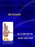 ĐIỀU TRỊ RỐI LOẠN CHUYỂN HOÁ LIPID