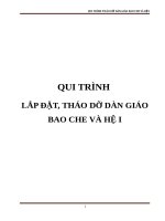 Qui trình lắp dựng  tháo dỡ bao che