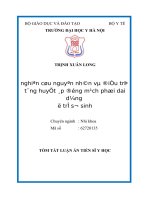 Nghiên cứu nguyên nhân và điều trị tăng huyết áp động mạch phổi dai dẳng ở trẻ sơ sinh tt 