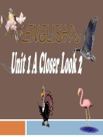 Unit 1 3 a closer look 2 kho tài liệu học tiếng anh 