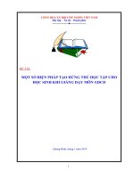 SKKN một số biện pháp tạo hứng thú học tập cho học sinh khi giảng dạy môn giáo dục công dân 