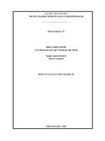 Phát triển chuỗi sản phẩm dược liệu tỉnh quảng ninh (tt) 