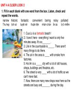 UNIT 4 2 a CLOSER LOOK 1 kho tài liệu học tiếng anh 