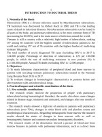 Nghiên cứu sự thay đổi một số chỉ số huyết học ở bệnh nhân lao phổi được điều trị tại bệnh viện phổi trung ương tt tiếng anh 