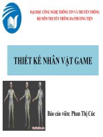 THIẾT kế NHÂN vật GAME báo cáo 