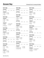 KEY DEVELOP TEST PET  IELTS TESTS ListeningSB kho tài liệu học tiếng anh 