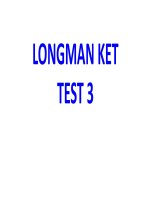 LONGMAN KET TEST 3 kho tài liệu học tiếng anh 