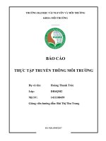 Đề cương BÁO CÁO  THỰC TẬP TRUYỀN THÔNG MÔI TRƯỜNG: XÂY DỰNG KẾ HOẠCH VÀ TỔ CHỨC THỰC HIỆN CHƯƠNG TRÌNH TẬP HUẤN NÂNG CAO NHẬN THỨC VỀ VIỆC HẠN CHẾ SỬ DỤNG TÚI NILON CHO CÁC TỔ CHỨC CHÍNH TRỊ  XÃ HỘI