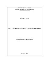 Kết cấu trong kịch của samuel beckett