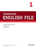 American english file 1a student book 2nd edition 100p kho tài liệu học tiếng anh 