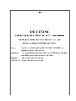 Đề cương thí nghiệm nén tĩnh cọc Bệnh viện Da Liễu