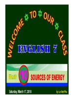 Unit 10 sources of energy lesson 1 getting started kho tài liệu học tiếng anh 