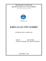 Hoàn thiện công tác kế toán doanh thu, chi phí và xác định kết quả kinh doanh tại công ty cổ phần gốm đất việt 