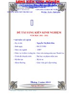 SKKN một số biện pháp nâng cao chất lượng hoạt động khám phá khoa học qua các thí nghiệm 