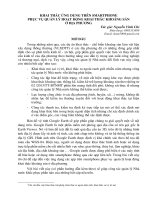 Khai thác ứng dụng trên smartphone phục vụ  quản lý hoạt động khai thác khoáng sản ở địa phương