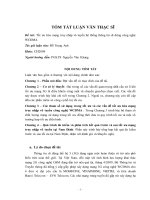 Tối ưu hóa mạng truy nhập vô tuyến hệ thống thông tin di động công nghệ WCDMA tóm tắt luận văn 