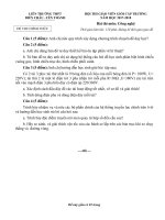 Đề   đáp án thi chọn GVG  môn công nghệ