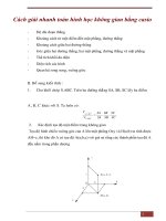 Giải toán hình học bằng CASIO TOÁN 12