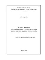 Sự phát triển của ngành công nghiệp văn hóa Trung Quốc trong bối cảnh gia tăng sức mạnh mềm