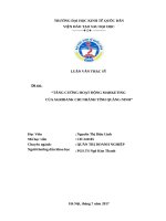 Luận văn thạc sỹ - Tăng cường hoạt động marketing của Agribank chi nhánh tỉnh Quảng Ninh