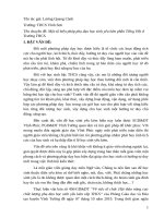 Một số biện pháp phụ đạo học sinh yếu kém phần Tiếng Việt ở Trường THCS.