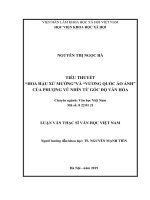 TIỂU THUYẾT “HOA HẬU XỨ MƯỜNG”VÀ “VƯƠNG QUỐC ẢO ẢNH” CỦA PHƯỢNG VŨ NHÌN TỪ GÓC ĐỘ VĂN HÓA